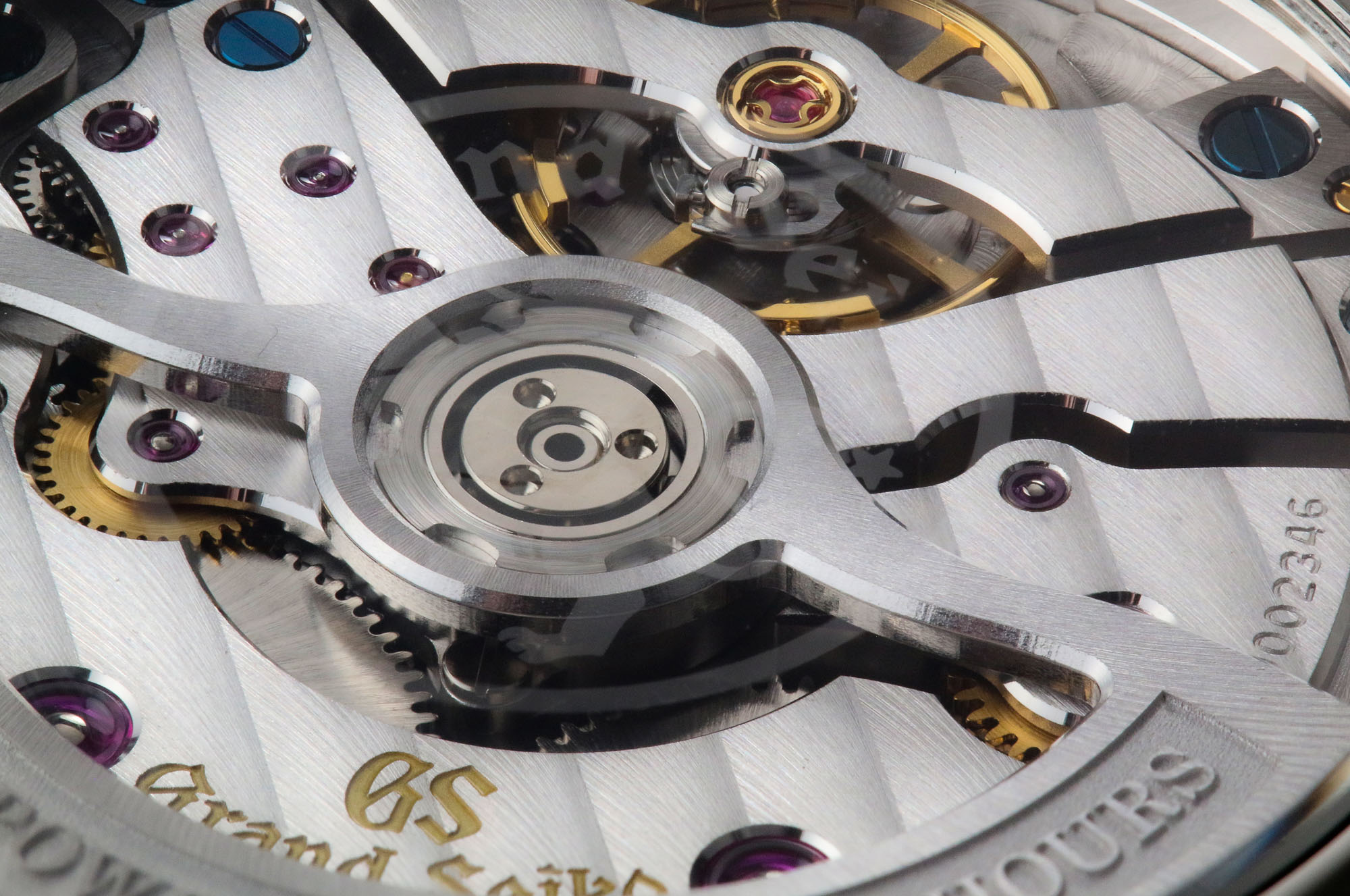 Grand Seiko 9SA5 decorated caliber.